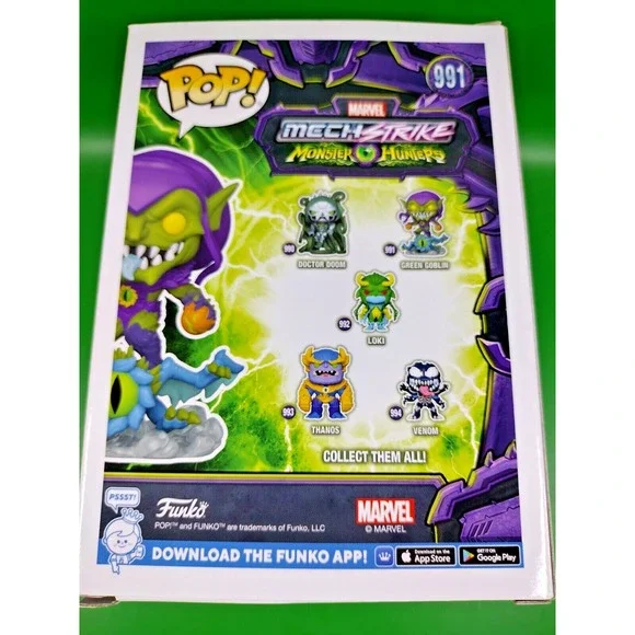 Funko POP! Marvel Monster Hunters Green Goblin 991 Multicolor Bobble Head - Picture 2 of 5